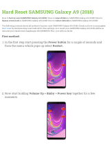Samsung Galaxy A9 (2018) Hard reset manual