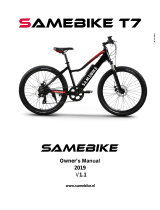 Samebike T7 2019 Owner's manual