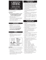 Green Brook T108A-C Installation & Operating Instructions