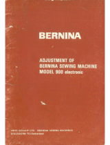 Bernina 900 User manual
