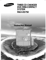 Samsung MAX-DS750 User manual