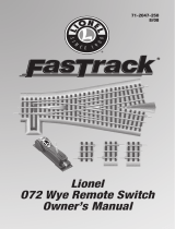 Lionel FasTrack Wye Switch - 8/08 Owner's manual