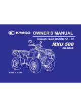 KYMCO MXU 500 Owner's manual