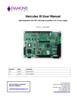 Diamond Systems Hercules III User manual