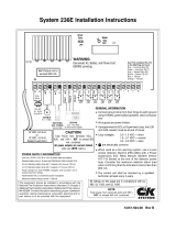 C&K systems 236E Installation Instructions Manual