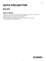 Casio XJ-V1 User manual