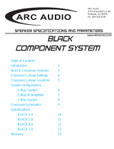 ARC Audio BLACK COMPONENT SPEAKER SYSTEM Owner's manual