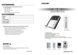 Kocom KCV-301 Operating & Installation Manual