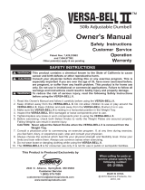 Stamina VERSA-BELL II Owner's manual