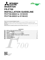 Mitsubishi Electric FR-F746-00250-EC Installation Manuallines