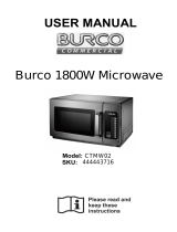Burco CTMW02 (444443716) User manual