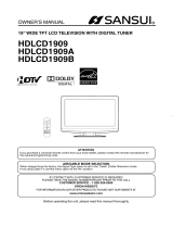 Sansui HDLCD1909B Owner's manual