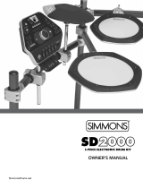 Simmons SD2000 Owner's manual