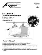 Anaheim Automation Security+ 3850AD Owner's manual