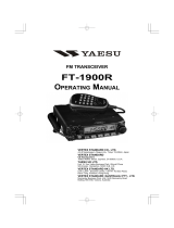 YAESU FT-1900R Operating instructions