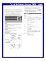 Casio 5427 User manual