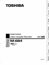 Toshiba M-684 Owner's manual