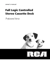 RCA Full Logic Controlled Stereo Cassette Deck Owner's manual