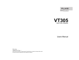 Fluke VT305 User manual