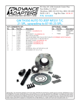 Advance Adapters 50-6305A Operating instructions