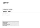 Denon AVR-790 Owner's manual