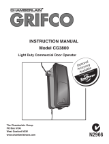 Chamberlain Grifco CG3800 User manual