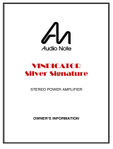 Audio Note VINDICATOR Silver Signature Specification