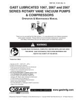 Gast 70-220-C Owner's manual