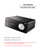 Dvico TViX PVR R-3300 Series User manual