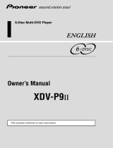 Pioneer XDV-P9II User manual