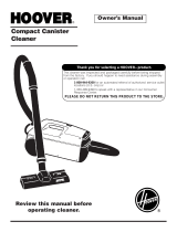 Hoover Compact Canister Cleaner User manual