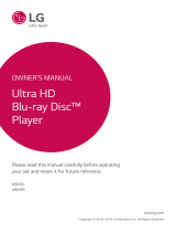 LG Ultra HD Blu-ray Disc Player Owner's manual