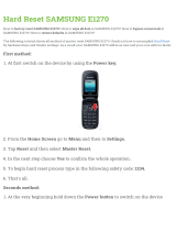 Samsung E1270 User manual