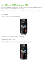 Nokia Asha 202 Hard reset manual