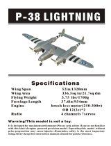 Nitroplanes P-38 LIGHTNING User manual