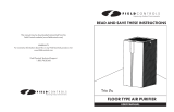 FIELD CONTROLS Trio Pro Floor Type Air Purifier User manual