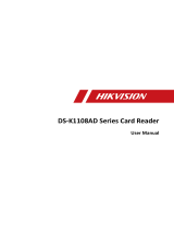 Hikvision DS-K1108AM Card Reader User manual