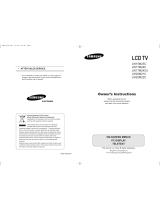 Samsung LW20M21C Owner's Instructions Manual