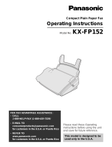 Panasonic KX-FP152 User manual