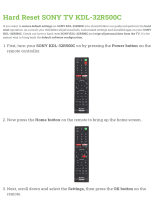 Sony KDL-32R500C User manual