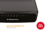 NetComm Wireless NB16WV-02 Quick Setup Manual