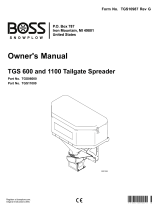 Boss Snowplow TGS 1100 Owner's manual