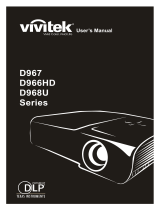 Vivitek D967-WT User manual