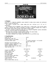 Zorki 4K v1 Operating instructions