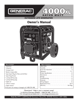 Generac Power Systems 4000XL 9777-2 Owner's manual