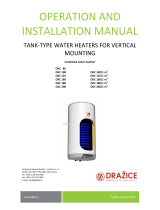 Drazice OKC 160 NTR / BP Operation and Installation Manual