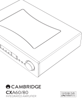 Cambridge Audio CXA80 User manual