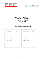 FEC AerPOS AP-3617 System Manual