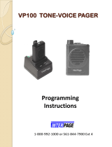 Inter Page VP100 Programming Instructions Manual