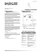 ITI 60-774 - Security SuperBus 2000 8-Zone Input Module Installation guide